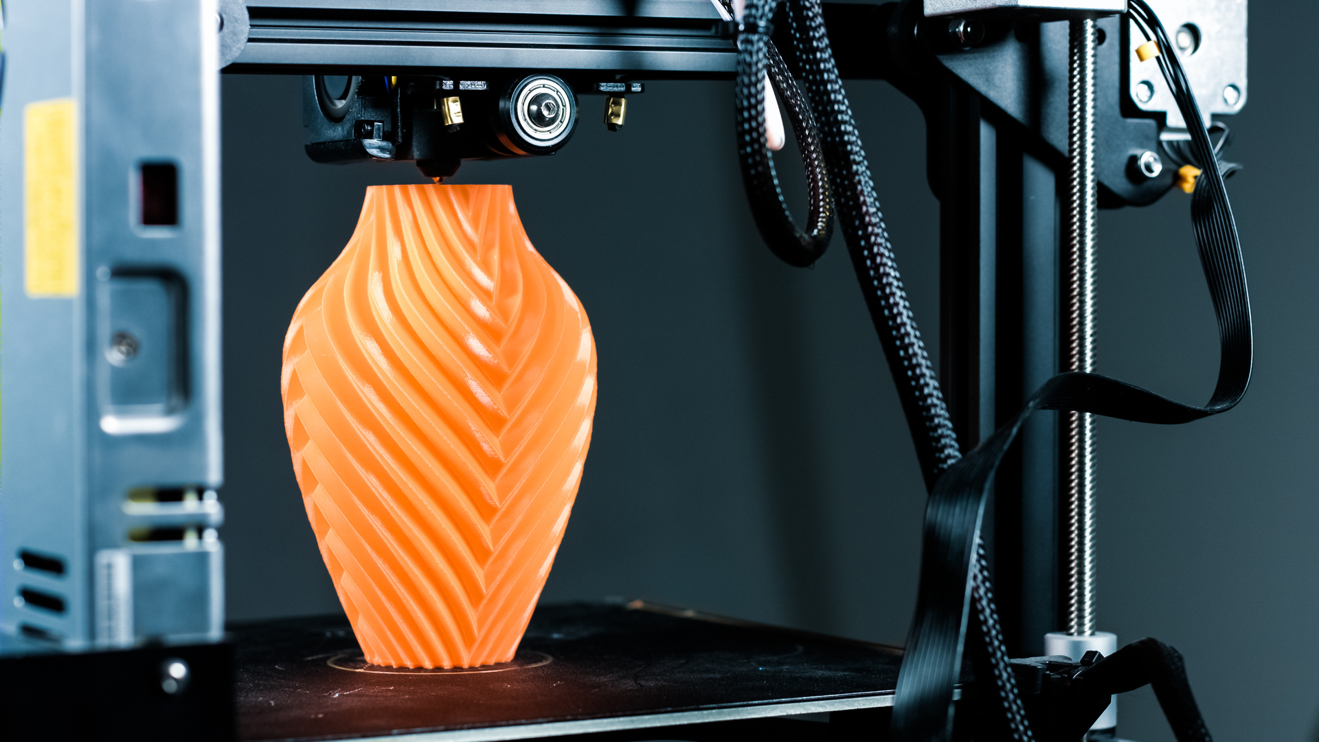 3D Printer printing a vase